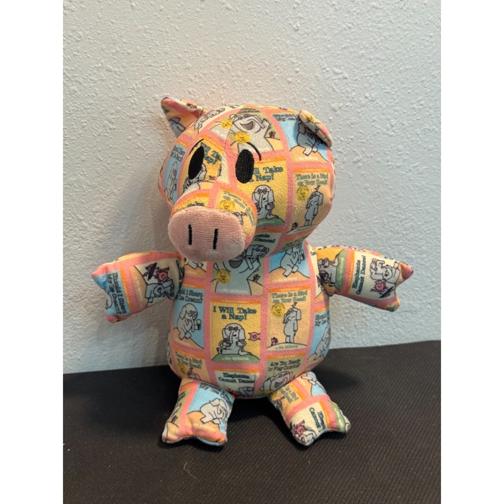 YOTTOY Mo Willems Elephant & Piggie Storybook Print Soft Stuffed Plush Toy 9"